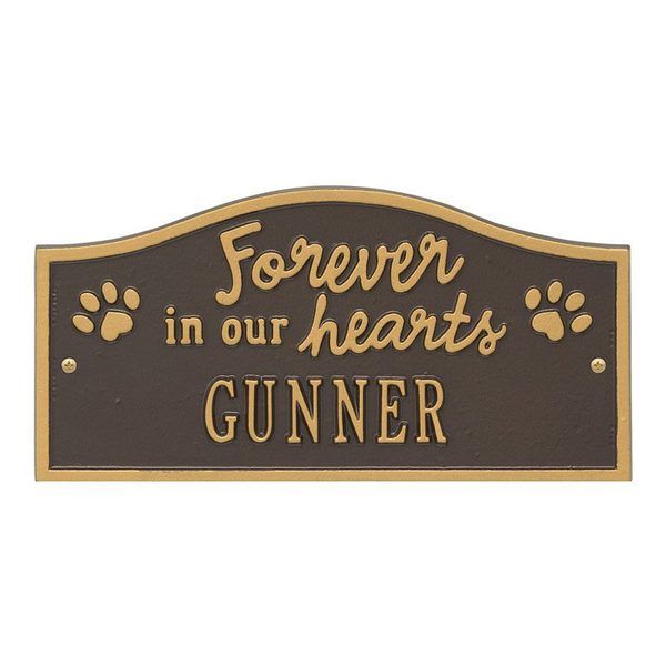 Forever In Our Hearts Bronze Pet Wall Plaque